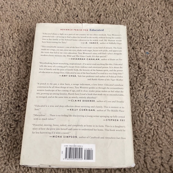 Educated book by Tara Westover - Picture 2 of 2